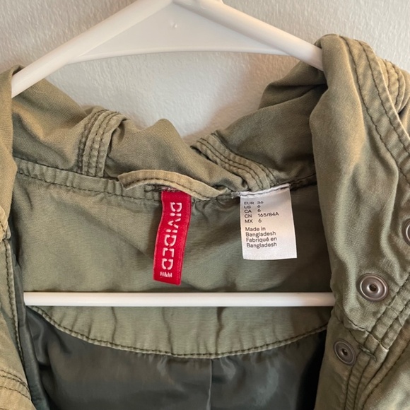 H&M green utility jacket - Picture 3 of 5